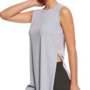 Betsey Johnson gray ribbed tank tunic